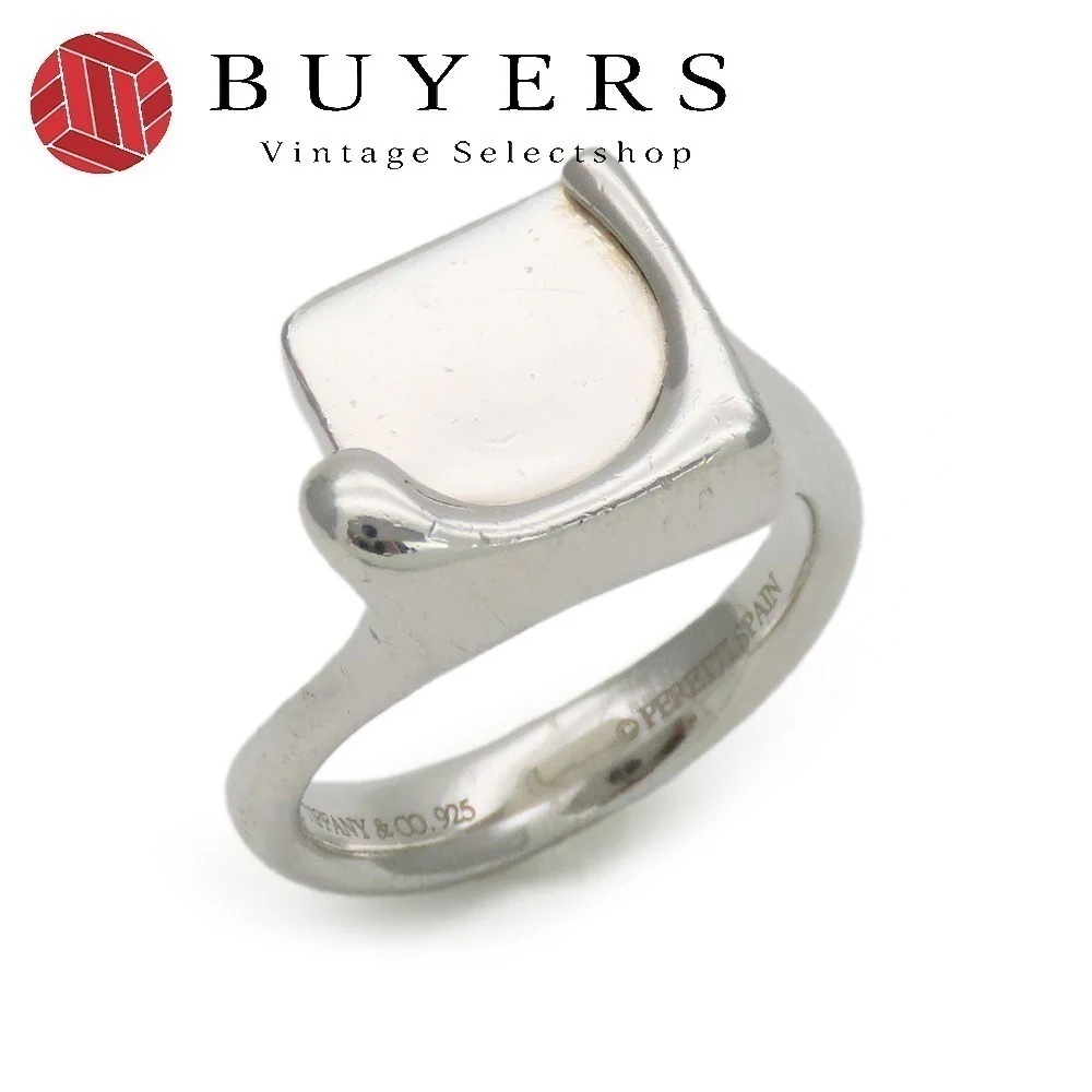 中古 リング・指輪 スプラッシュスクエア シルバー925 約6.1g シルバー 約＃10 エルサペレッティ アクセサリー レディース 女性