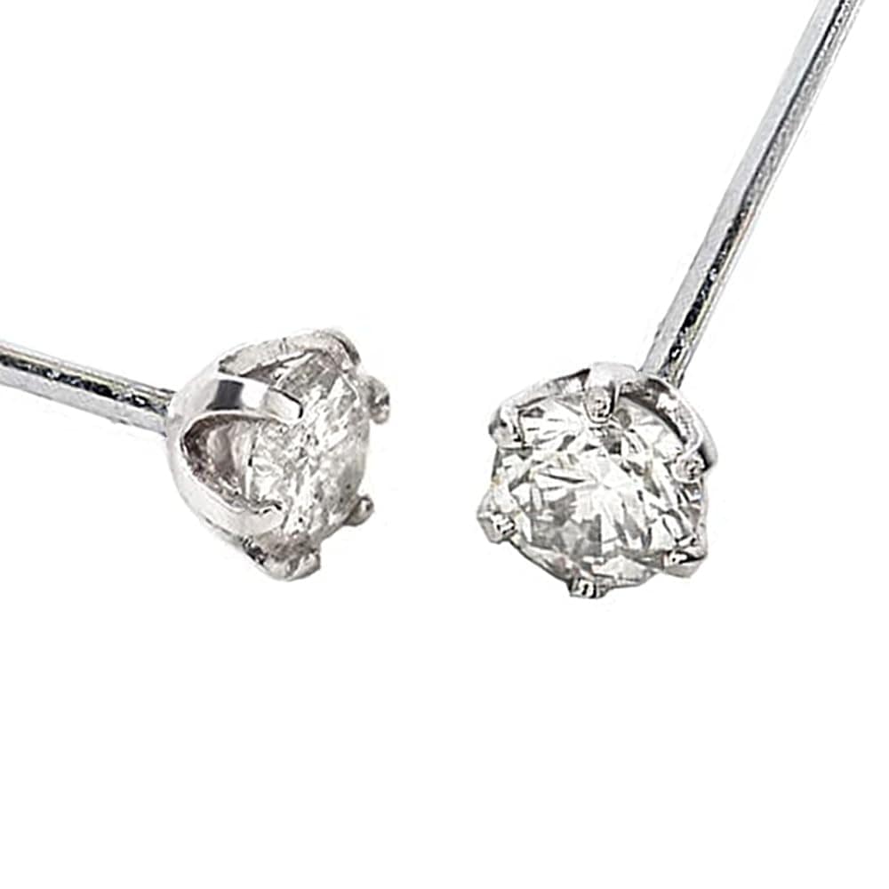 [PURÉZZA] レディース ピアス プラチナ ダイヤモンド 0.1ct フックピアス スタッドピアス 両耳用 ジュエリー