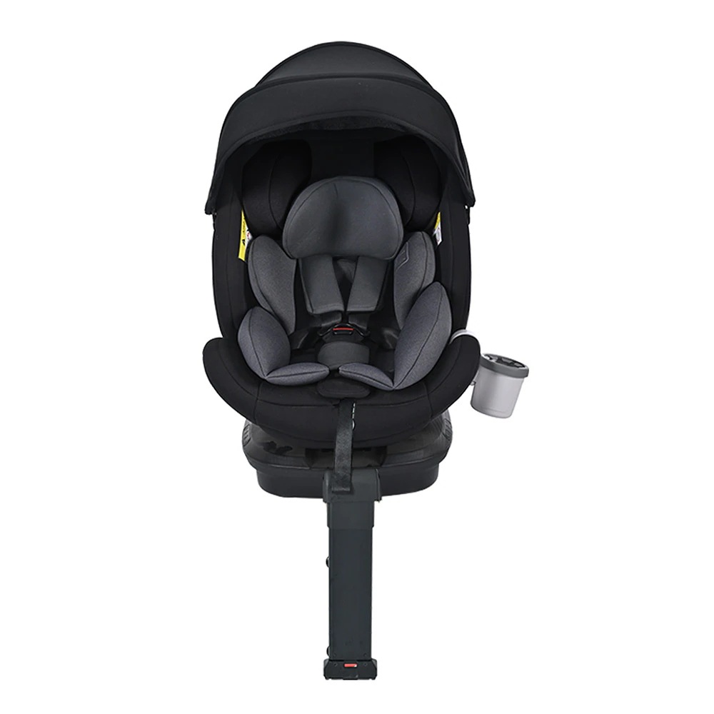 【ドリンクホルダー追加】【サーポットレッグ】チャイルドシート 新生児 ISOFIX 0歳～12歳 360度回転式 40～150cm ジュニアシート 調節可能 洗える 超広いキャノピー付き ベビーシート