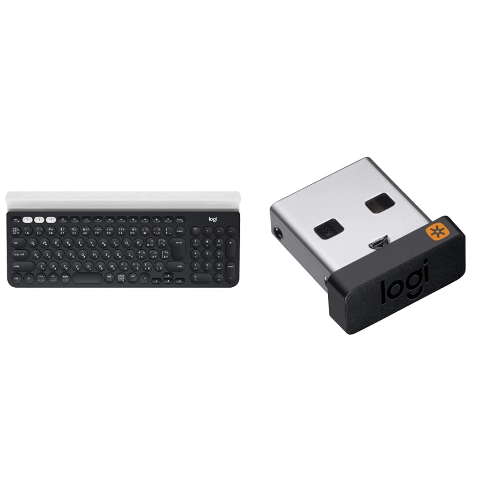 【セット買い】ロジクール ワイヤレスキーボード K780 Bluetooth Unifying ワイヤレス 無線 キーボード windows mac Chrome iOS Andr 31671