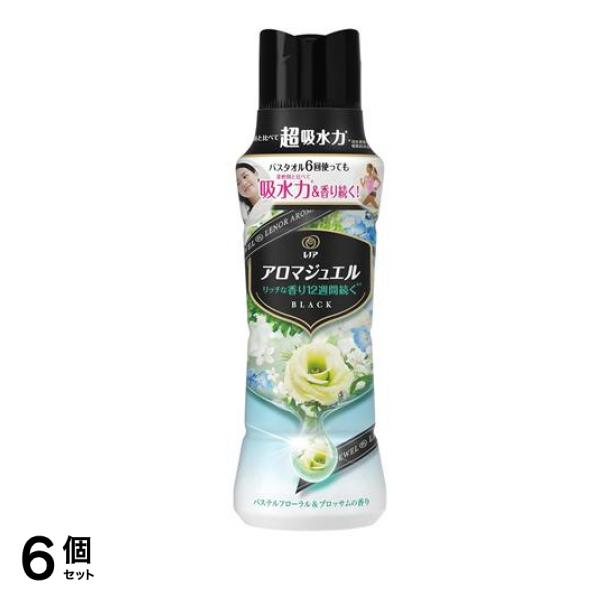レノア アロマジュエルBLACK パステルフローラル&ブロッサムの香り 420mL (本体ボトル) 6個セット