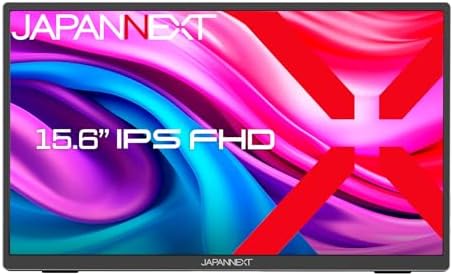 JAPANNEXT 15.6インチ モバイルモニター IPS パネル フルHD 1920x1080解像度 (USB/Type C/PC対応/スピーカー内蔵 / sRGB100% / 非光沢) J...