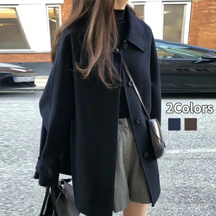 8％OFFクーポンで6,864円／ロング ウールコート レディース カシミヤ ウール アウター ロング丈 ゆったり サイズ コート 秋冬 アウター 大きめ ロングコート テーラード 女性 30代