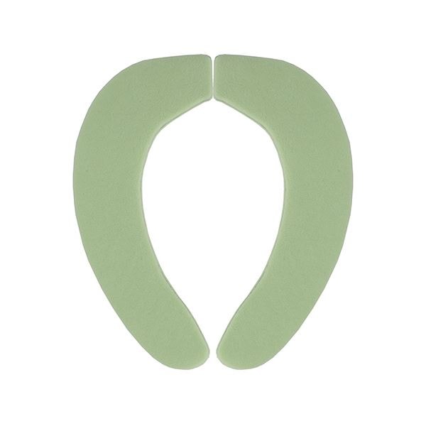 （まとめ） サンコーおくだけ吸着 消臭ふんわりベンザシート 無地 グリーン KC-69 1組 [x5セット]