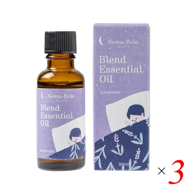 生活の木 ネムリラ ブレンド精油 ラベンダー30mL 3本セット