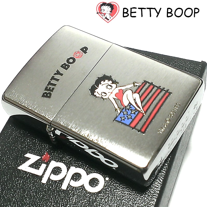 ZIPPO ライター Betty Boop 可愛い 90周年 フラッグ ベティブープ キャラクター