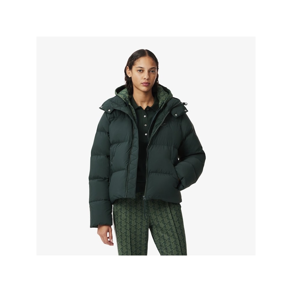 ラコステ女性用ショートダウンパファー BF7391-54N YZP Q2NBF7391-54NYZP