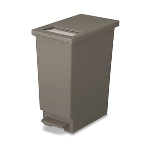 (6個セット) ゴミ箱 ダストボックス 約幅26.5cm 45L ブラウン ユニード プッシュ&ペダル 45S リビング オフィス 店舗