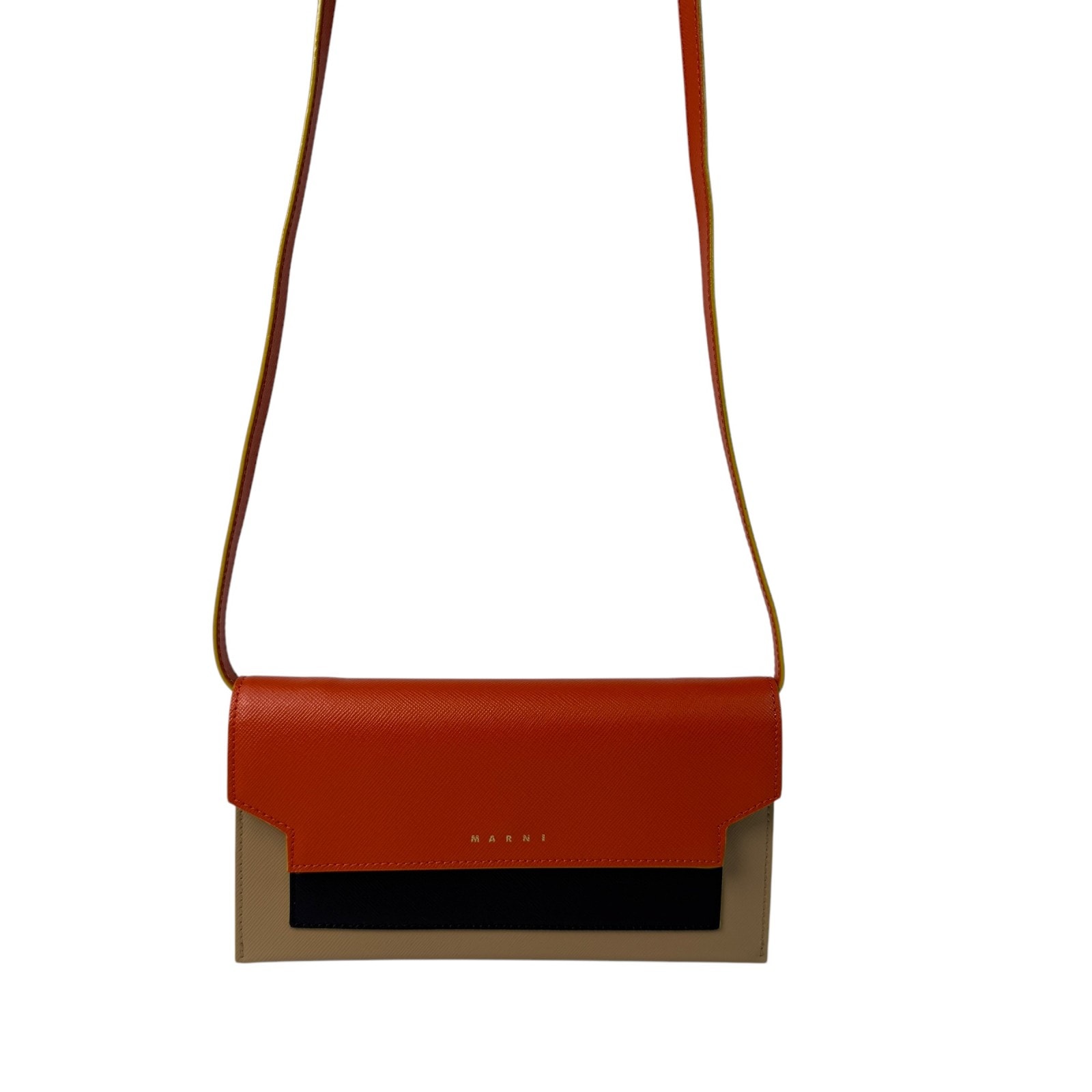 未使用 マルニ MARNI ショルダーバッグ 長財布 ウォレット レディース 斜めがけ クロスボディ 箱付き　pfmot08u13
