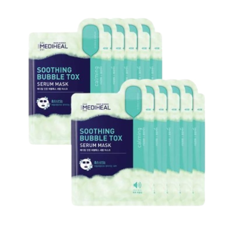 鎮静 バブルトックス 美容液 マスク 10枚
