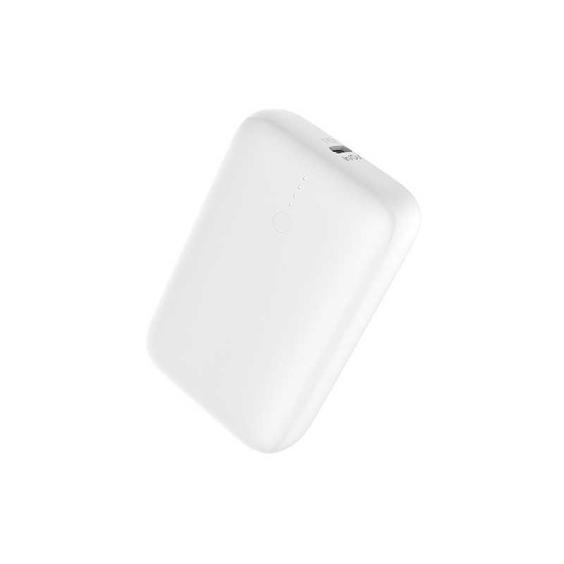 コンピューケースジャパン　名刺サイズパワフル容量10000mAhモバイルバッテリー PD104Aシリーズ ホワイト　JMB-PD104A-WH