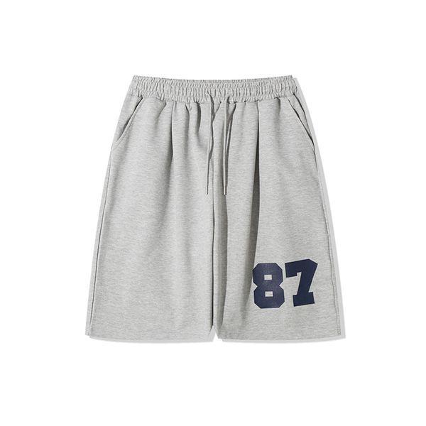 メンズ夏87ナンバリングワンタックバンディングバミューダパンツ AC PTH Q073 メランジ_P421765879