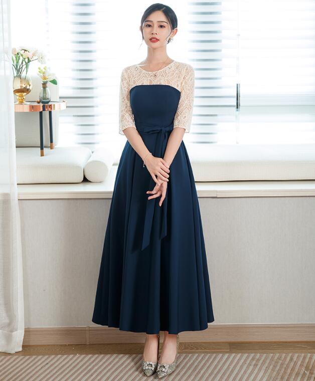 結婚式ドレス パーティードレス レディース 女性 着痩せ 高級感 レース 新着 エレガント 上品 キレイめ 20代30代40代 礼服 レース 半袖 ファスナー 4色 オシャレ マキシ丈ワンピース 舞台