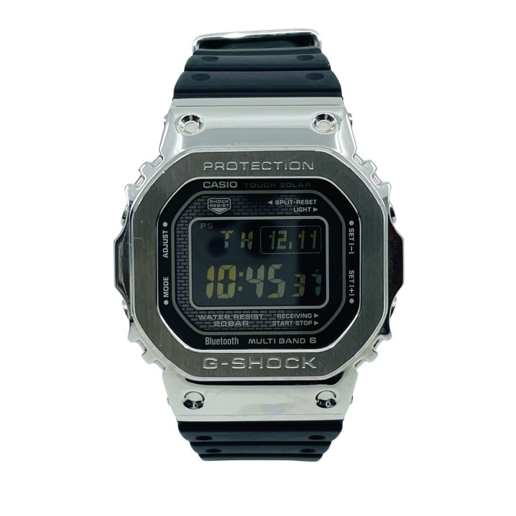 時計 G-SHOCK FULL METAL 5000 SERIES ステンレススチール GMW-B5000D-1JF デジタル シルバー メンズ時計 メンズウォッチ 高級【本物保証】