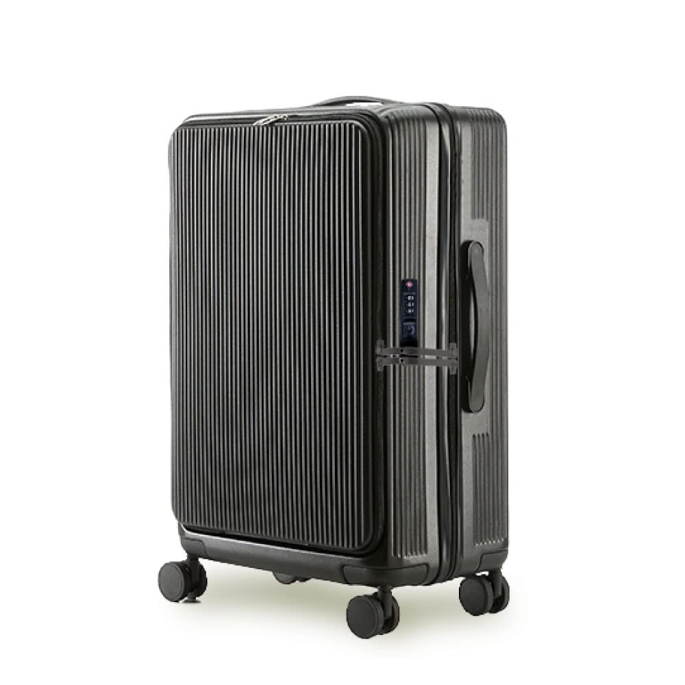 [サインキングダム] 前開き スーツケース USBポート付き キャリーケース Sサイズ キャリーバッグ 5カラー選ぶ フロントオープン 3-5日用 泊まる 軽量設計 大容量 多収納ポケット トランク