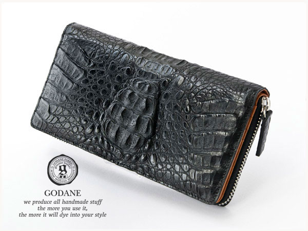 spcw8035cp クロコ ラウンドファスナー長財布 nssy14