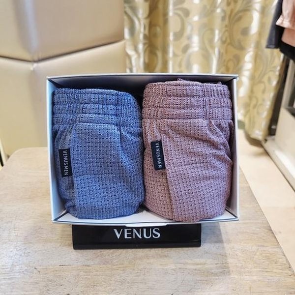 VMP4195N_モーダルスパン 残チェック ニットトランクス 2種セット