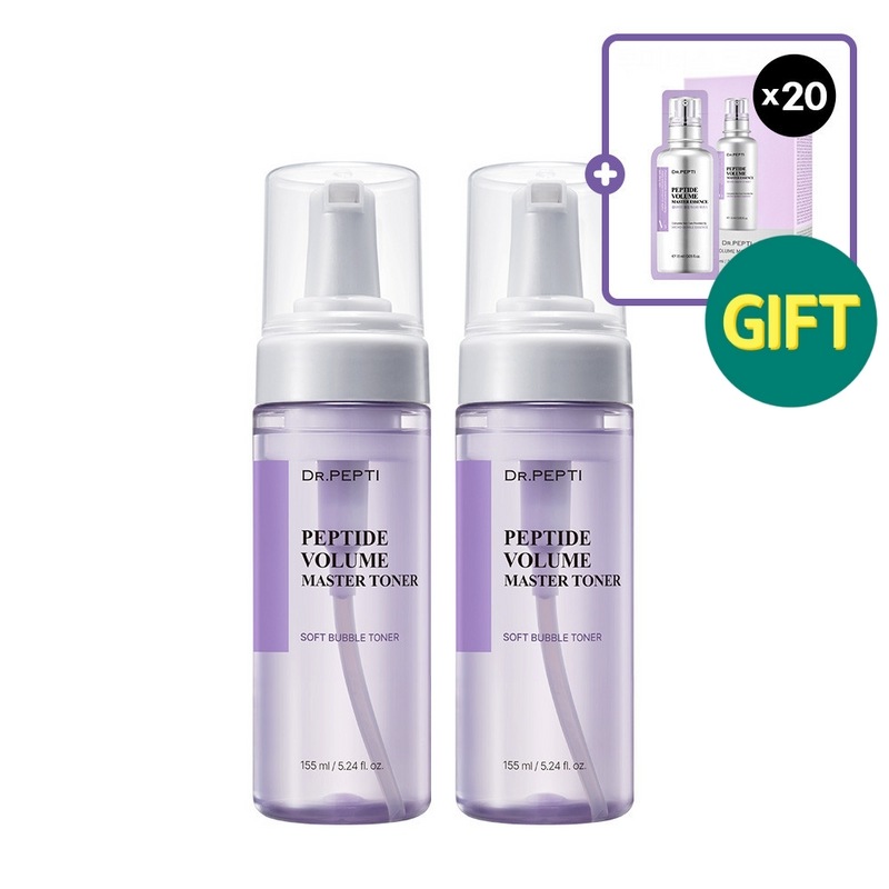 ドクターペプチペプチドボリュームマスタートナー155ml×2個（+エッセンス20枚）