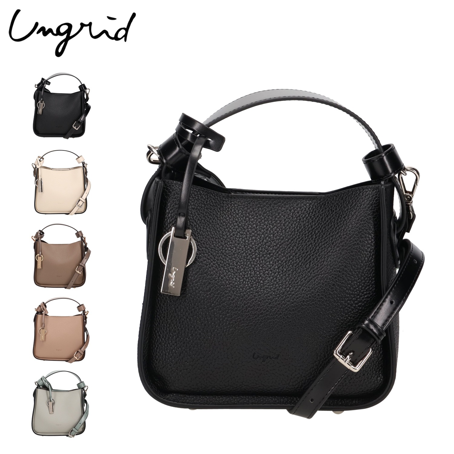 ショルダーバッグ レディース 斜めがけ 大人 軽量 上品 軽量ソフトシュリンク UNG-54070B