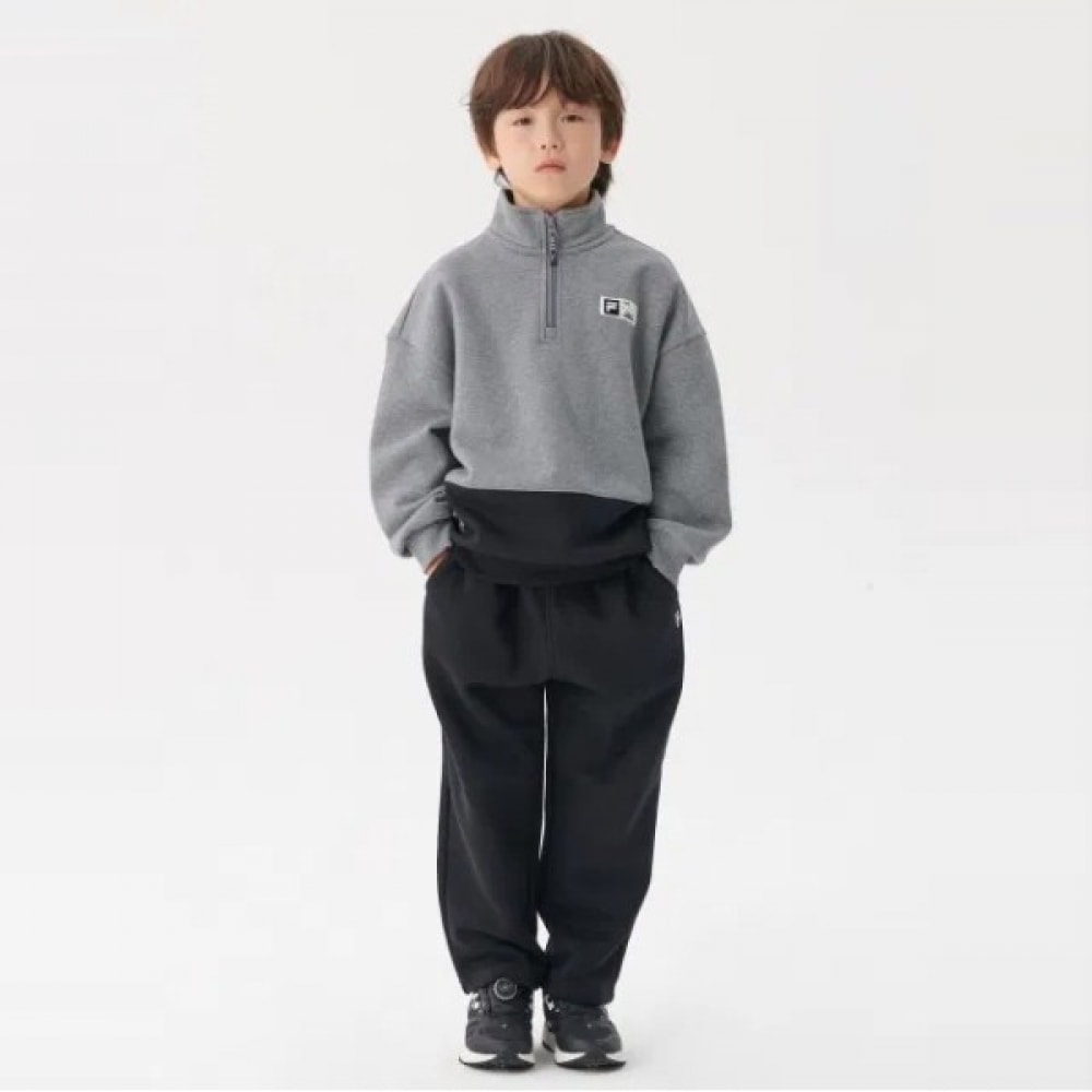 [FILA KIDS] アーバンハーフスピルラベルポイントブラッシュセット (FK2FSF4501X_BLK)