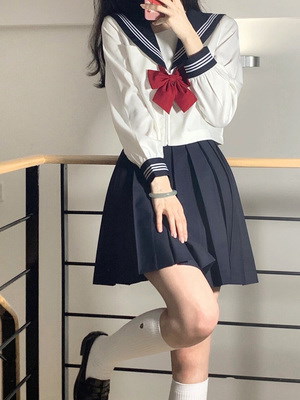 新作グッ jk制服スカート正版学院風制服女装日系ブラウススカート