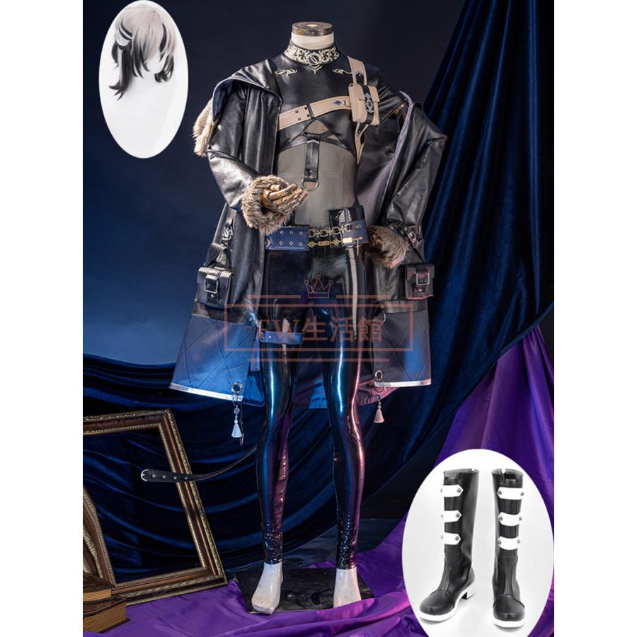 NU: カーニバル 風 レイ Rei 黒街探偵 コスプレ衣装 ウィッグ 靴 ハロウィン 演出服 変装