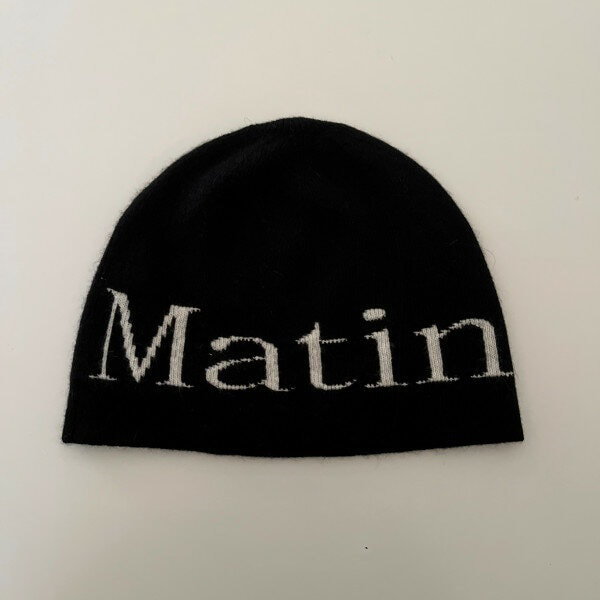 Matin ロゴ入り ニット帽 楽天市場】Matin Kim ニット帽 マーティンキム LOGO JACQUARD
