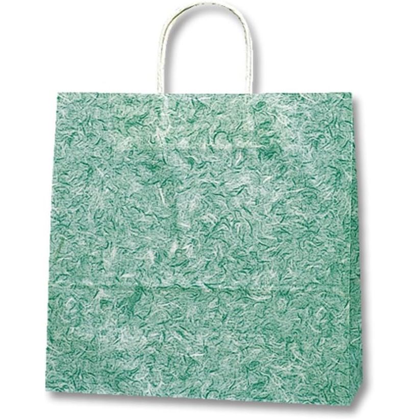 （まとめ買い）シモジマ HEIKO 手提げ紙袋 25チャームバッグ 25CB 3才 雲竜 緑 50枚 幅320xマチ115x高310mm 003260200 [x3セット]