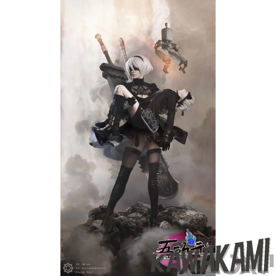 [在庫わずか]三分妄想　NieR Automata ニーア オートマタ　コスプレ　2B ヨルハ二号B型　衣装　 いしょう ウィッグ　能1413