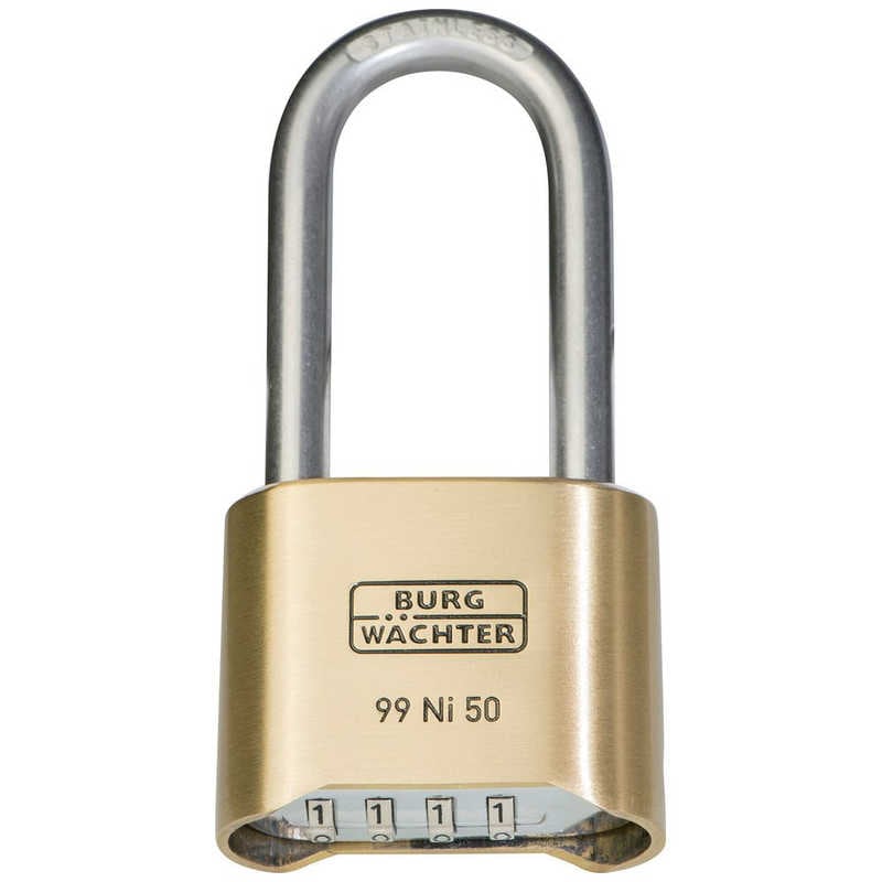 BURGWAECHTER　ブルクヴェヒターダイヤル式南京錠No99つる長99Ni50HB65SB 　37491
