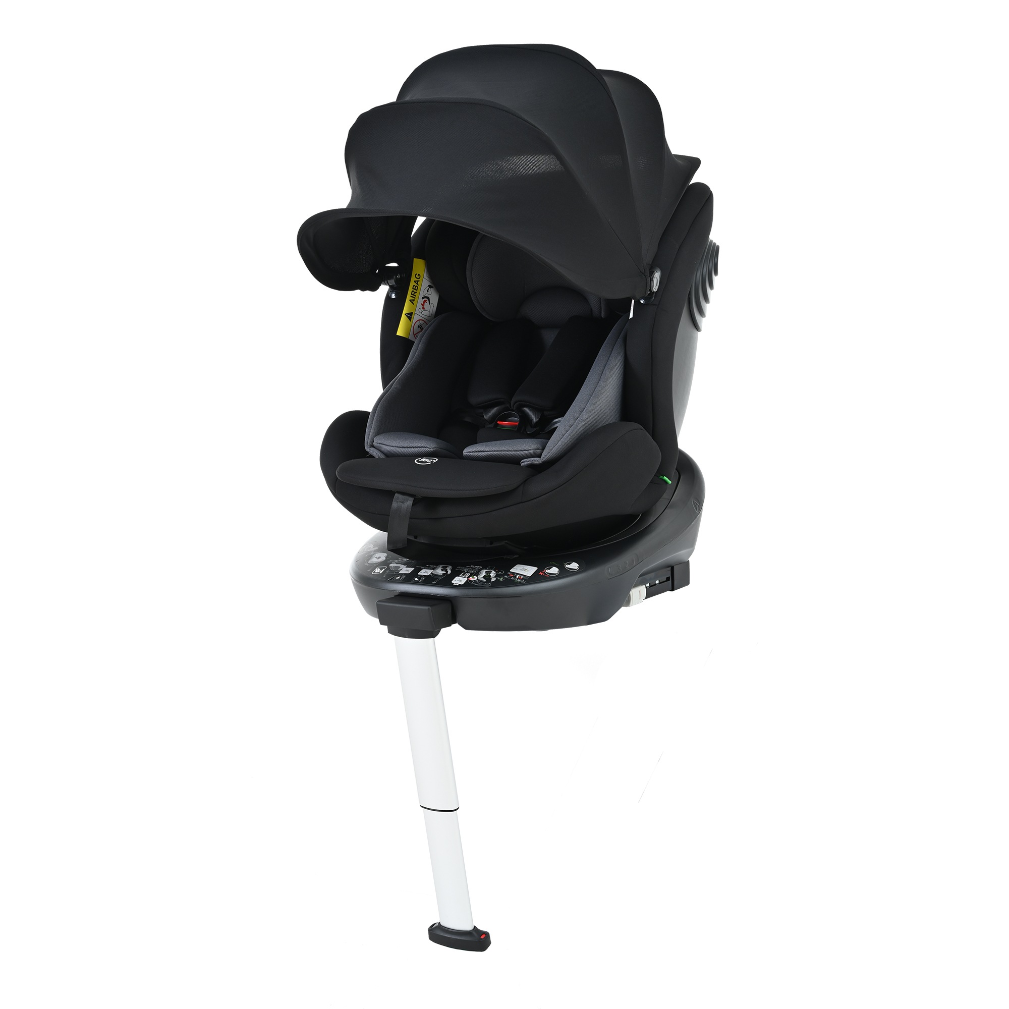 【国内発送】192【サポートレッグ】新安全基準R129適合 チャイルドシート ISOFIX 360度回転 0-12歳頃 40～150cm 超広いサンシェード ジュニアシート 長く使える 洗える 取付簡