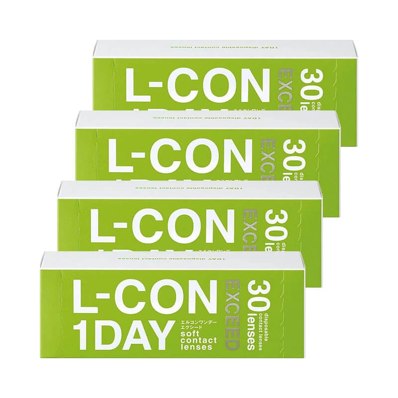 30枚入 [ 4箱 ] エルコンワンデー エクシード L-CON 1day EXCEED シンシア クリアコンタクトレンズ ワンデー