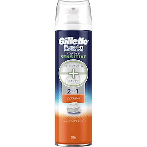 ジレット プログライド シェービングフォーム 245g 泡タイプ 2-in-1 スキンケア 潤滑成分配合 髭剃り カミソリ 男性 メンズ