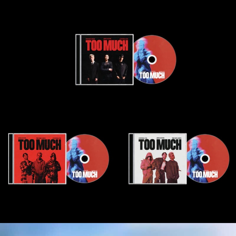 [3種選択]BTS JUNGKOOK THE KID LAROI TOO MUCH アメリカCDシングル BLACK RED WHITE VER