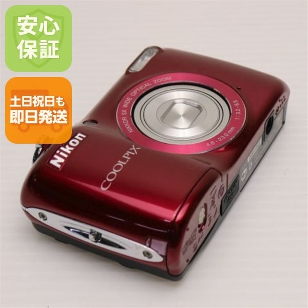 美品 COOLPIX L26 レッド デジカメ Nikon 63