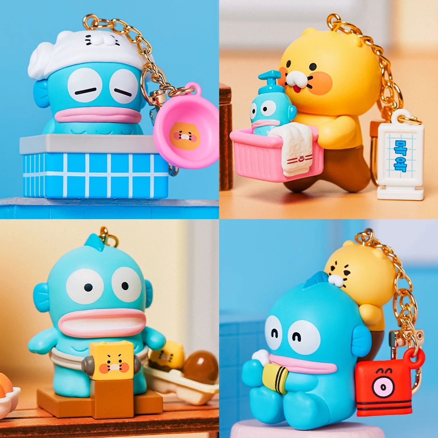 【 フルセット】 ハンギョドン × カカオフレンズ ランダムフィギュアキーホルダー チュンシク