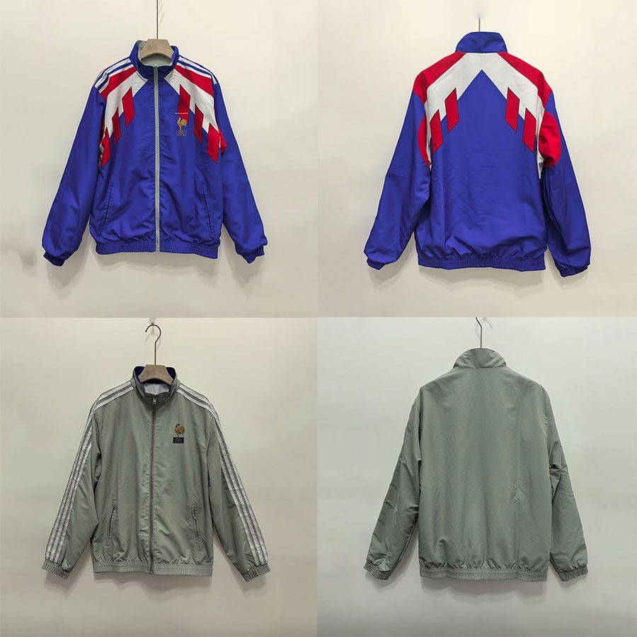 1990フのトレーニングスーツ外観服のジャージの男性用長袖ジャケット両面ウィンドブレイカーのユニフォーム秋と冬のスポーツ