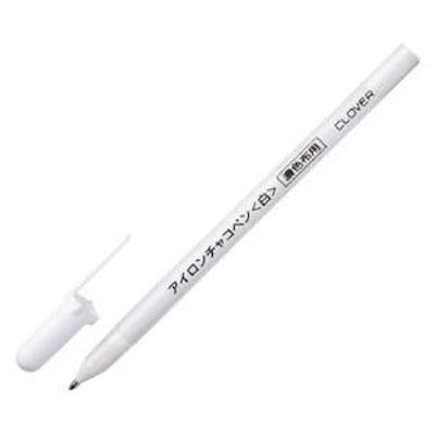 他サイト： アイロンチャコペン 白 チャコペン 印 アイロンで印が消える 印付け 白色 ホワイト 黒布 濃いカラー ホワイトマーカー 簡単 メール便発送/24421アイロンチャコペン白の商品画像