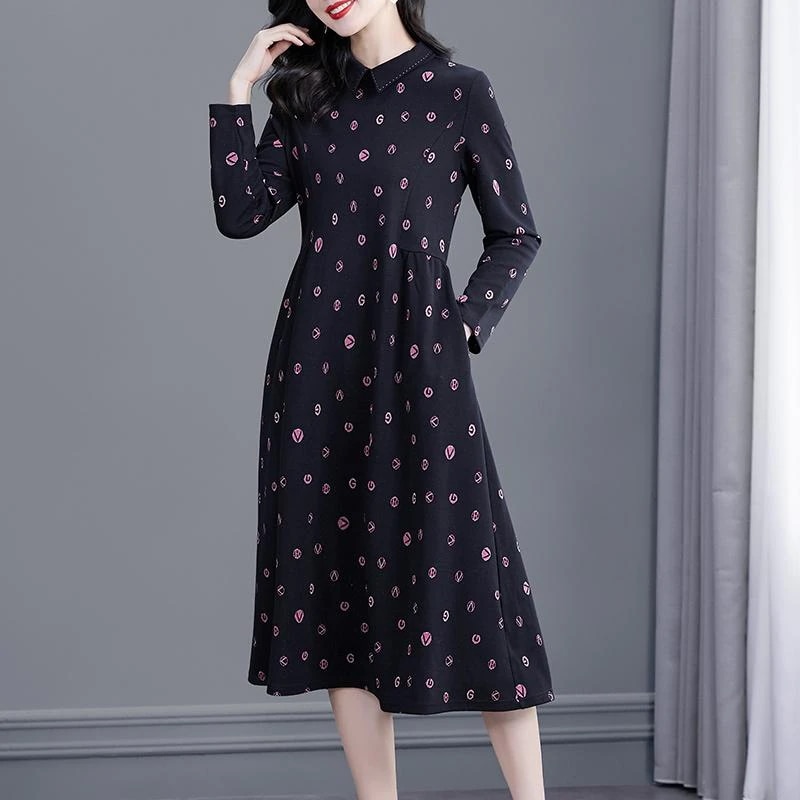 【送料無料】コーデ レディース ファッション オシャレ カワイイ シンプル きれいめ ナチュラル 上品カジュアル 婦人 長袖 ワンピース ハイエンド 大きいサイズ スカート 11,572円