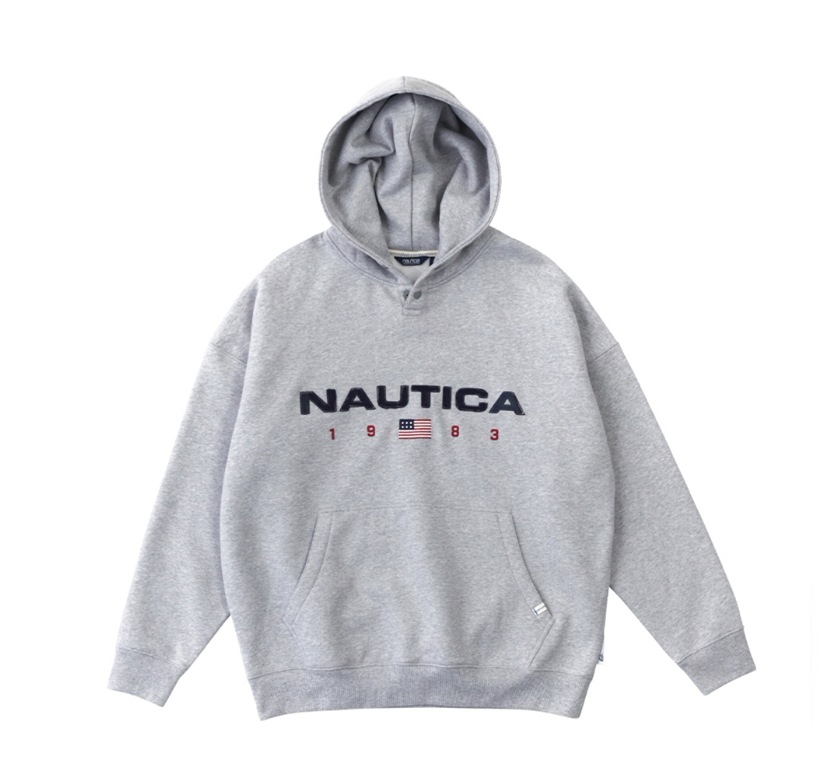 【NAUTICA】 83 FLAG HOODIE : M GREY