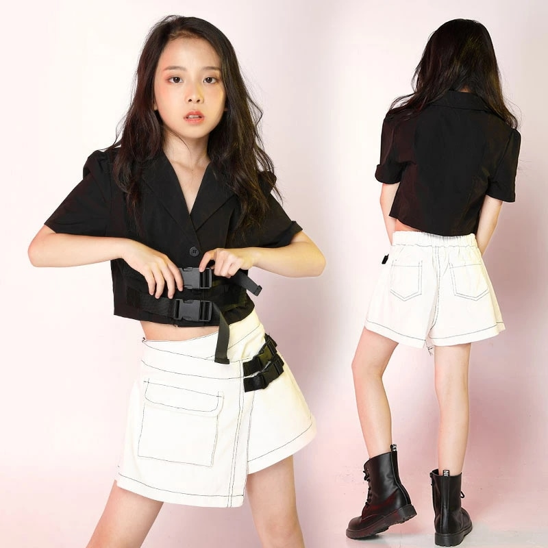 ヒップホップ ダンス衣装 セットアップ 2点セット キッズ ジャズ ダンス衣装 チア 女の子 ヒップホップ 衣装　ダンス 衣装 ヒップホップ チアガール ダンス衣装 ヒップホップ ファッション ダンス