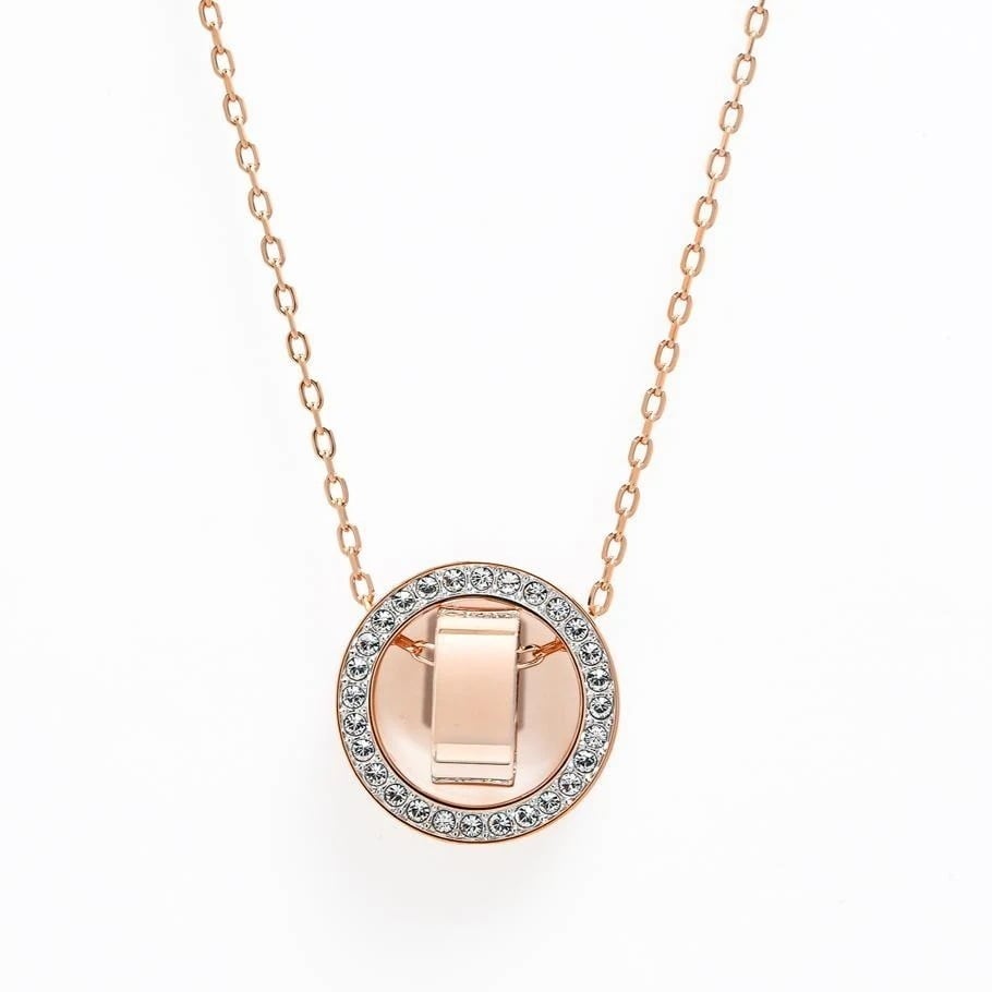 ネックレス ペンダント レディース ホロウ Hollow ローズゴールド×クリア 5636500 ジュエリー アクセサリー 女性