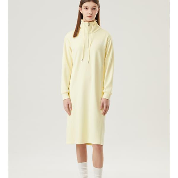[60% OFF] 女性ダブルテンションルーズフィットワンピース / WHITE YELLOW/QP122OOP12GJ