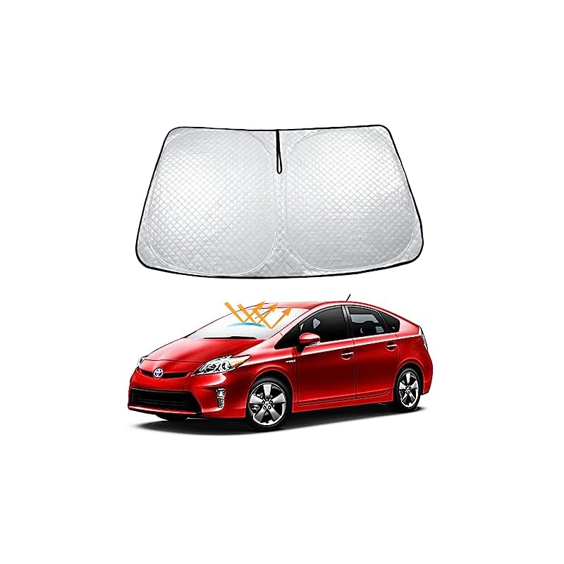 【2023最新 5層構造】BLUESEATEC プリウス 30系 フロントサンシェード PRIUS 30系 日よけ シェードカーテン ZVW30 ZVW35 フロントガラス 高密度生地 厚手材質5層構