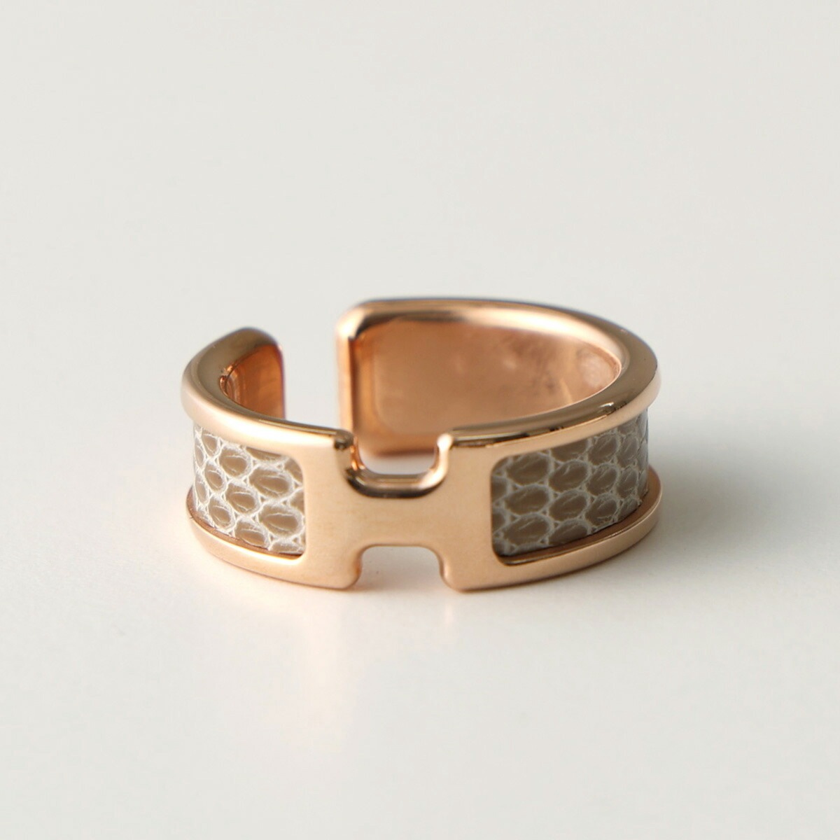 HERMES エルメス イヤーカフ オランプ Olympe GM エプソン リザード メタル 010735CC 010676CD レディース イヤカフ スカーフリング Hモチーフ カラー3色