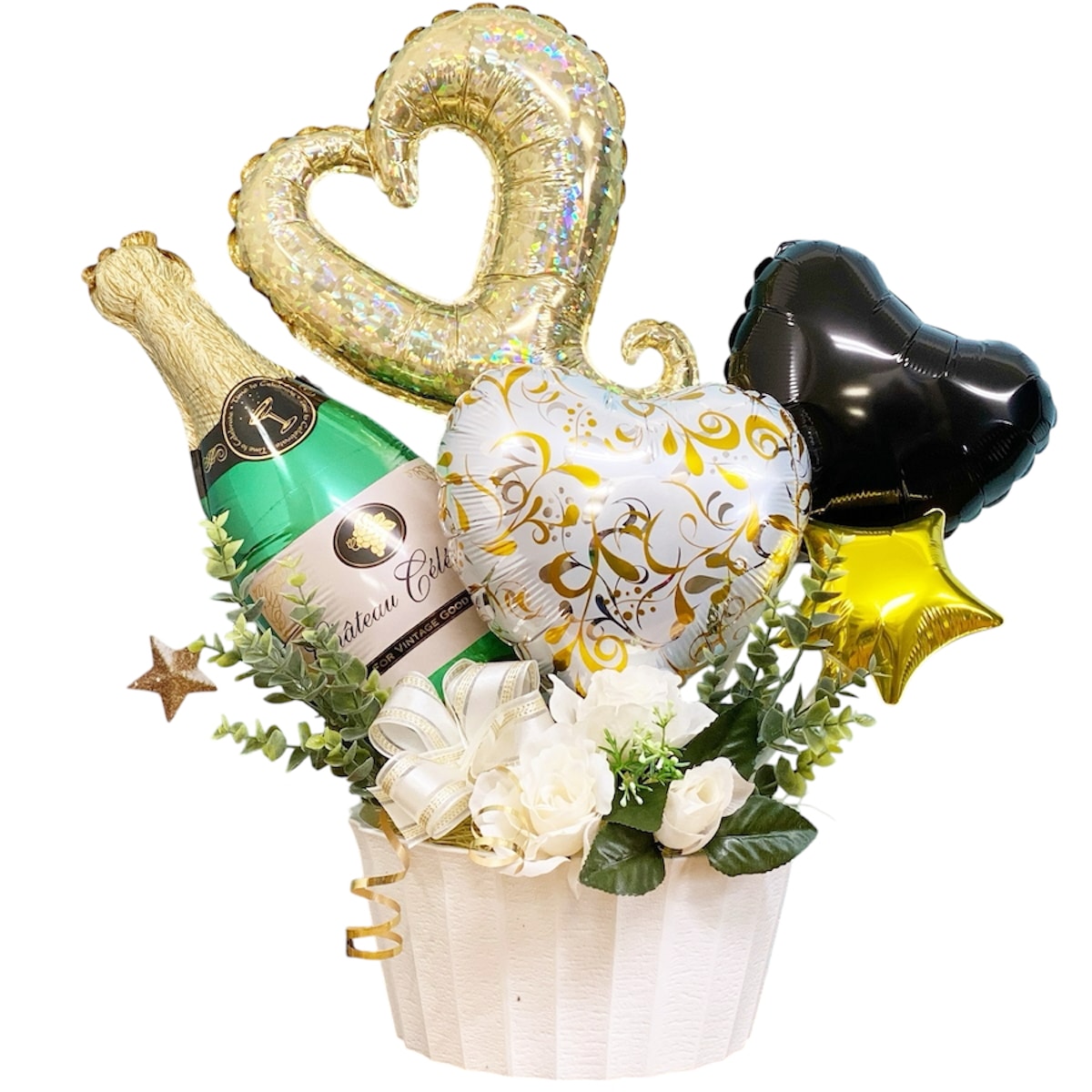 バルーンアレンジ　バルーン電報　ギフト お祝い プレゼント 電報 風船　かっこいい 5,442円