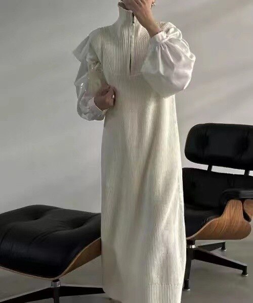 ニットワンピースワンピース 夏 新作 日系 シンプル プルオーバーデザイン コート ニット ベスト タンクトップ ワンピース ロングひと足お先にボアワンピース 夏 のワンピース30%制限 4,794円