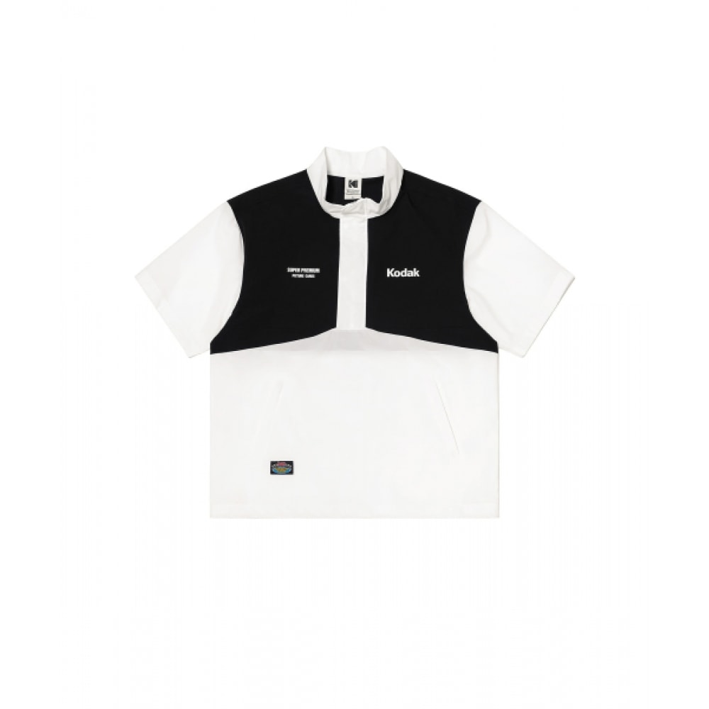 コダックスタジアムクラブショートスリーブアノラックホワイト