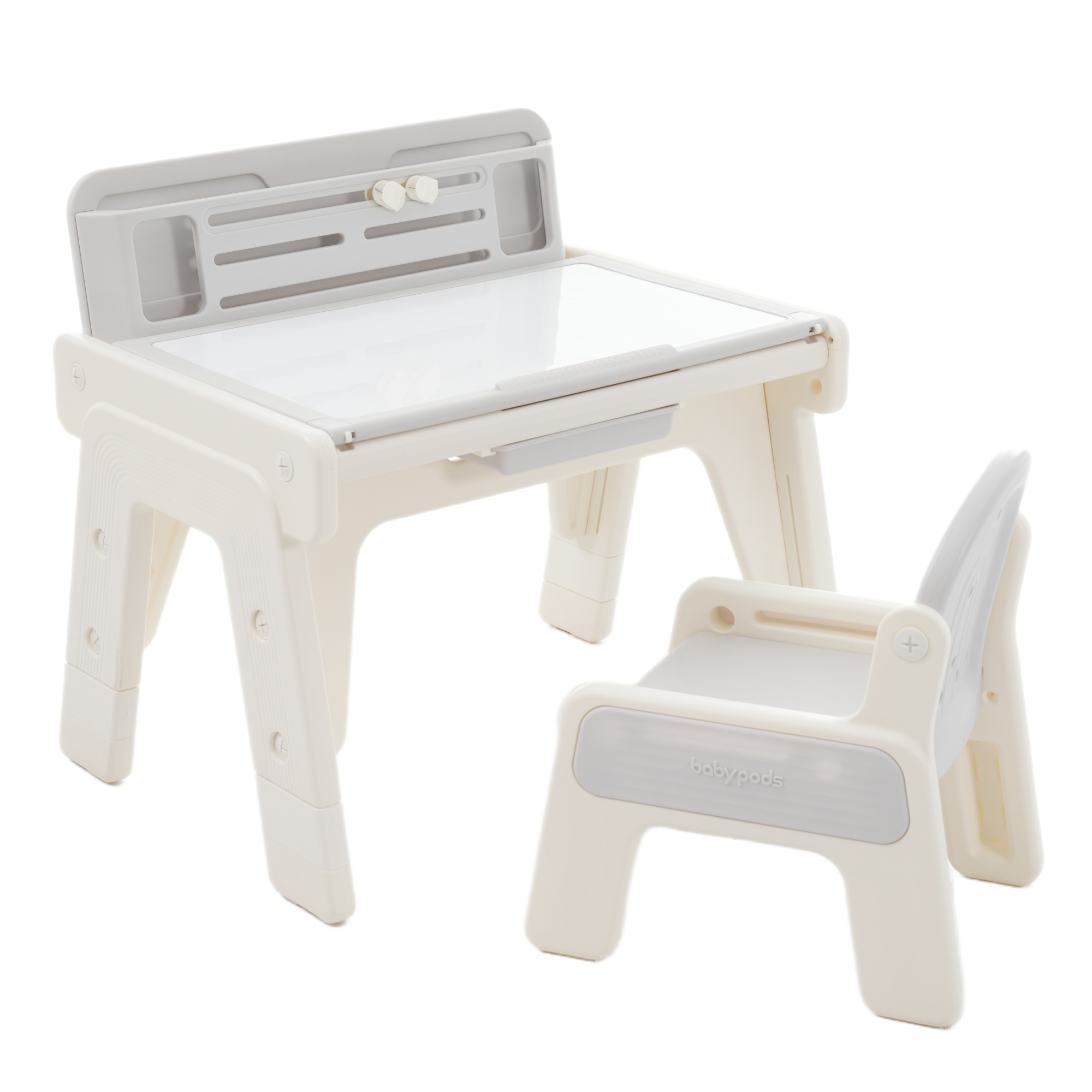 【在庫一掃 赤字覚悟】キッズデスク チェアセット 4way お絵描き机 ブロックデスク 高さ調整可能 天板角度調整 ブロックテーブル ホワイトボード付き 子供机セット キッズチェア 大人気プレゼント