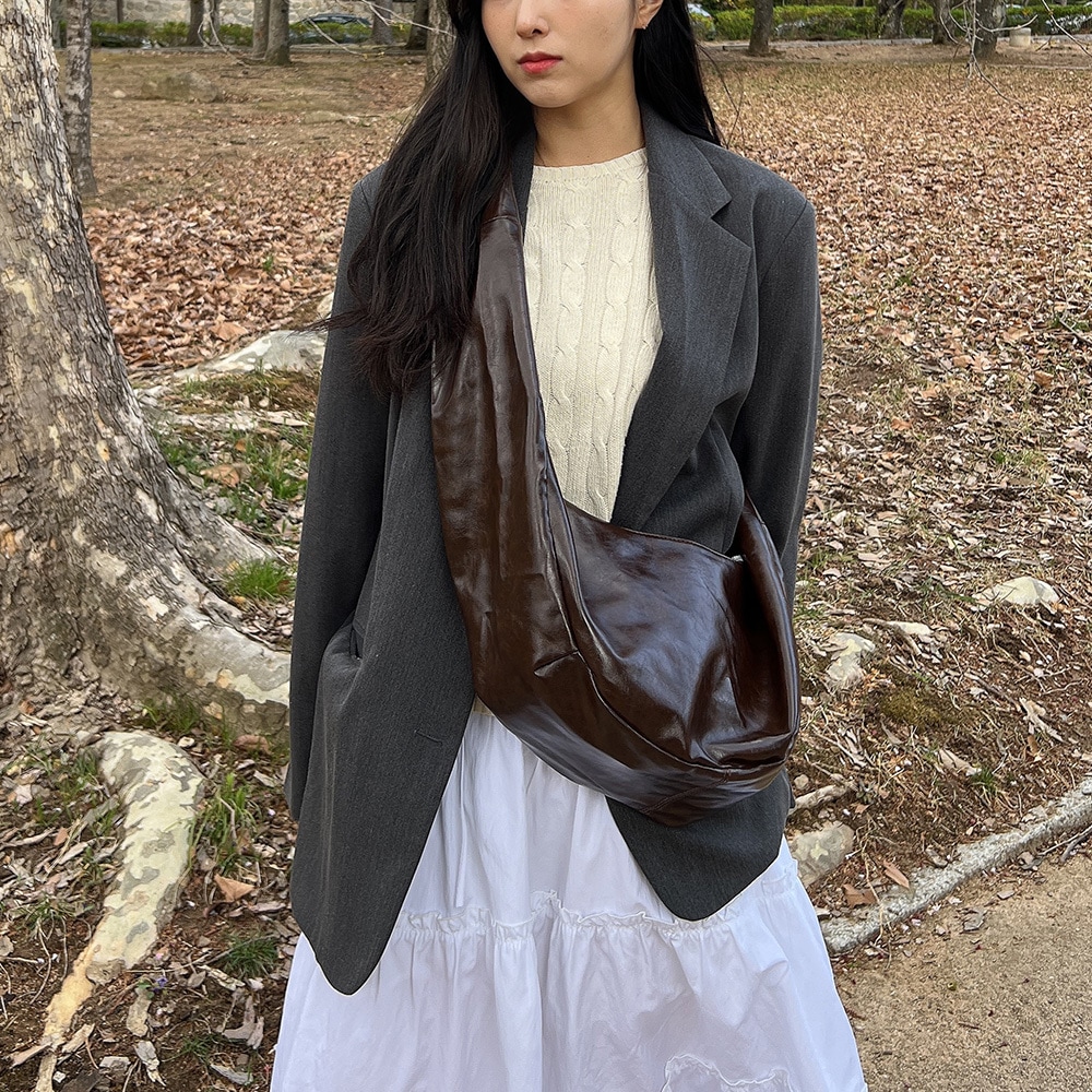 이든 비건 빅백 보부상 호보백 숄더백 2colors